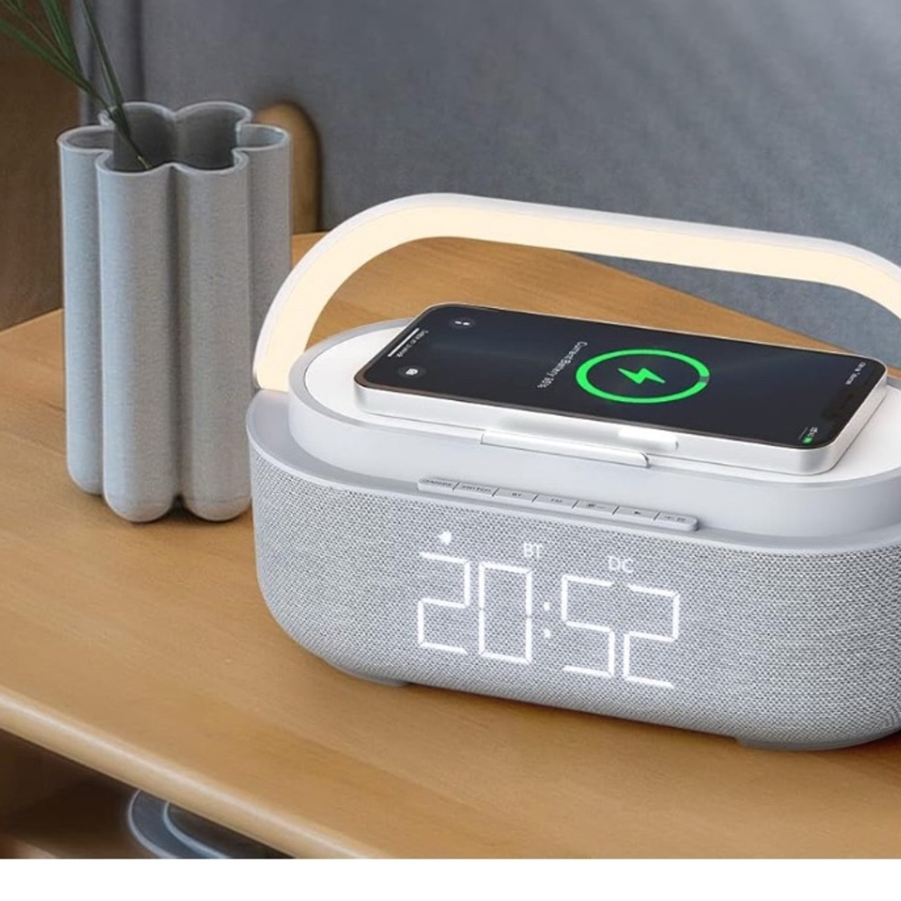Portable Bluetooth Speaker with Alarm Clock and Phone Charger NWT - Picture 8 of 8